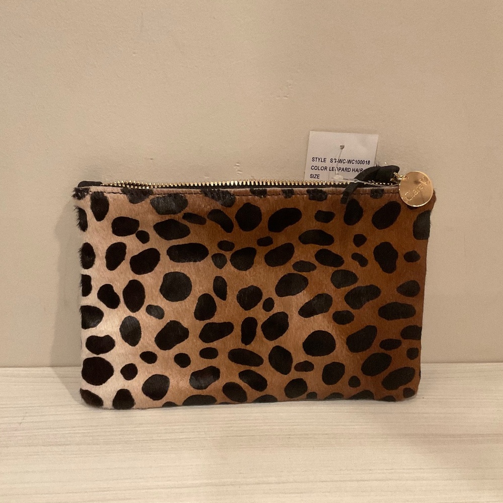 Small Leopard Clutch or accessory bag